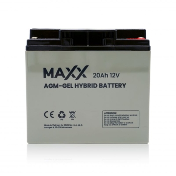 Akumulator AGM-GEL HYBRYDOWY MAXX 20Ah [181*76*167*167]